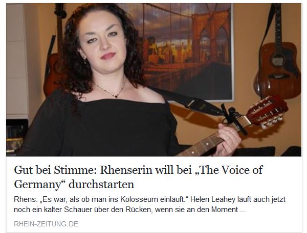 Rhein Zeitung Auschnitt